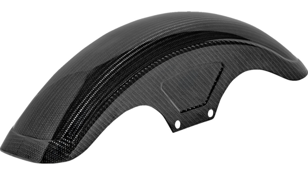 Saddlemen Front Fender - Carbon Fiber/Gloss - Dyna/Sportster