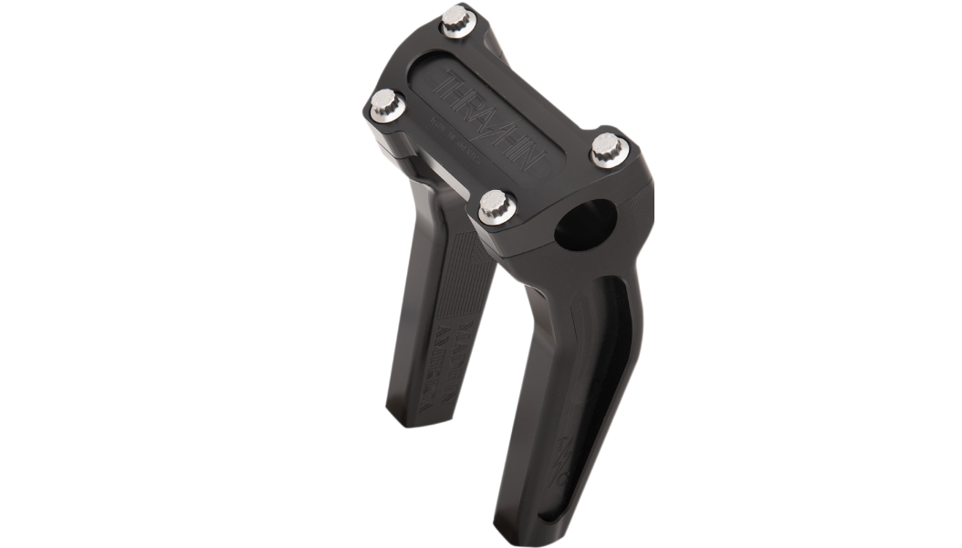 THRASHIN Handlebar Risers - Pull Back - 6-1/2" - Black