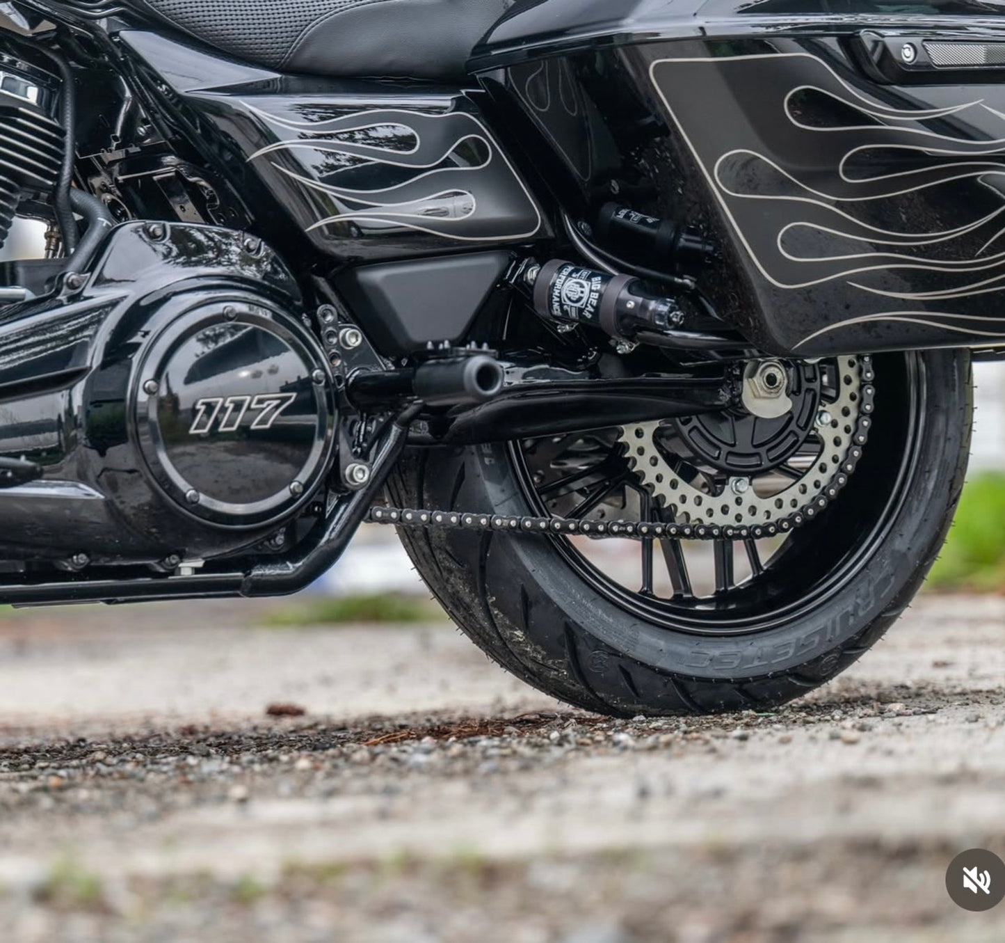 Bagger Passenger Peg Crash Bar / Frame Slider