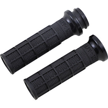ODI Hart-Luck Signature V-Twin Lock-On™ Grips - Cable - Black/Black