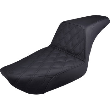 SADDLEMEN Step-Up Seat — Front Lattice Stitch