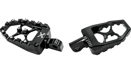 BURLY BRAND MX Evolution Driver Pegs - Black - Sportster/Dyna