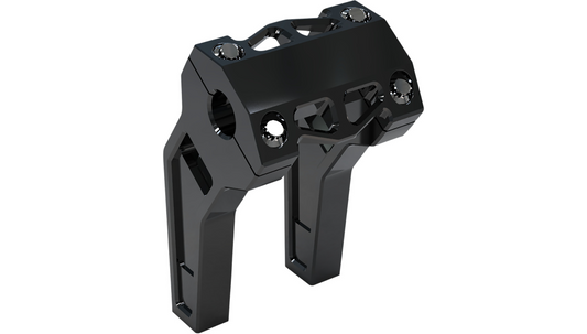 LA CHOPPERS Performance Risers - Pullback - 6" - Black Anodized