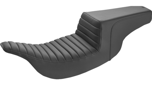 SADDLEMEN Step-Up Seat - Front Tuck-n-Roll - Black