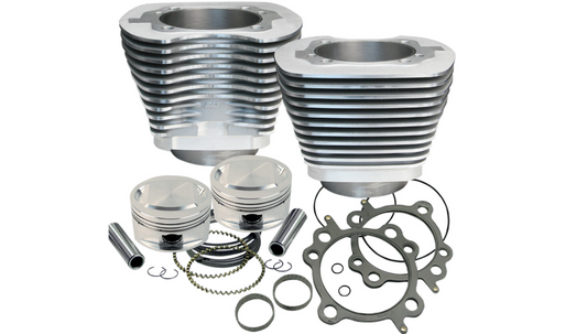 S&S 95" Big Bore Cylinder Kit - Silver - Twin Cam